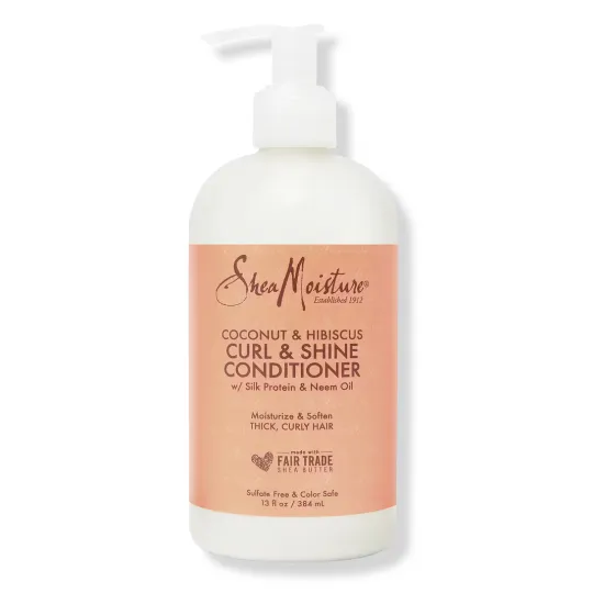 Shea Moisture Coconut and Hibiscus Curl and Shine Conditioner (384ml)